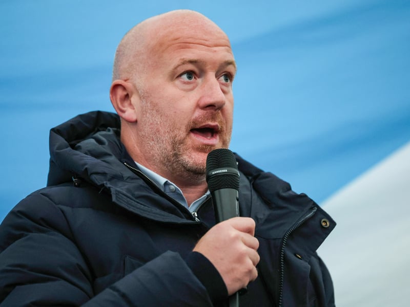 Former Scotland international Charlie Adam during a Q&A in the Saltire Square fan zone.