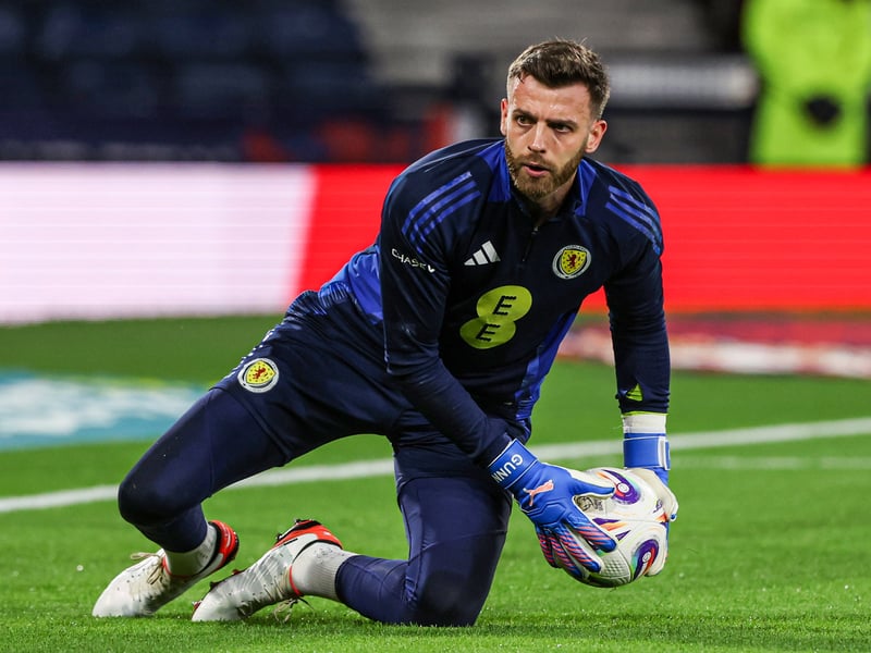 Didn't have many saves to make until producing an outstanding reaction stop to deny Karetsas in the closing stages, acrobatically tipping the ball over the bar. Had no chance with Tsimikas' opener. Hard to see him being displaced as Scotland's No. 1 going forward.