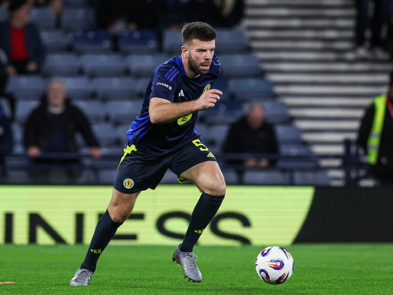 The big centre-half put in the sort of performance we now come to expect from him: solid, aggressive, dependable. Earning his 64th cap, the Hibs defender was positionally assured and make some good blocks and interventions. Played his part in the equaliser too by flicking the ball on. Another good display. 8