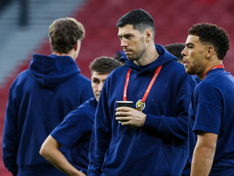 A stoppage-time replacement as Scotland reinforced their defence. n/a