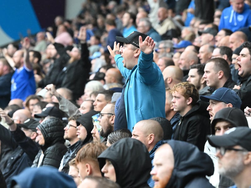 The rain didn't deter Pompey fans from making the noise against Preston.