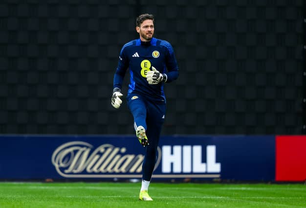 The goalkeeper has not played a competitive club game since May but was recalled to the Scotland squad. He was an unused substitute in World Cup qualifying wins over Greece and Denmark.