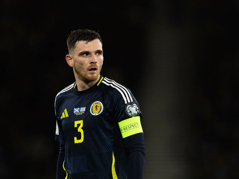 Scored his first goal for Scotland in Clarke's first game, with a stunning long-range strike from just outside the box. Now captain of his country, Robertson is Scotland's second most capped outfield player on 87, and is behind only Kenny Dalglish on the list. As he was back in 2019, the 31-year-old still represents Liverpool at club level.