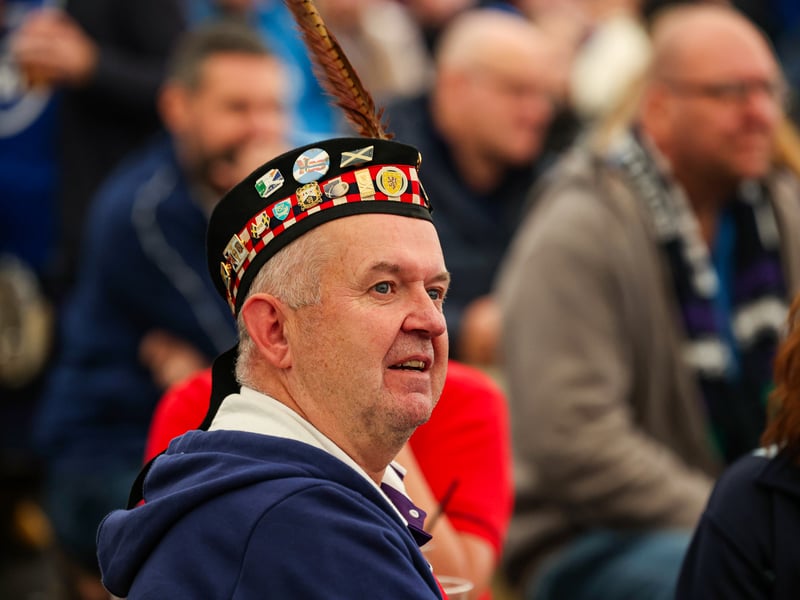 Scotland fans in the fanzone ahead of kick-off.