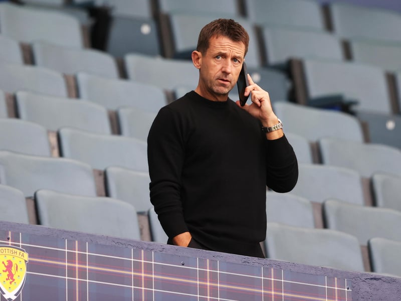 Former Scotland International Neil McCann takes in the atmosphere ahead of kick-off.