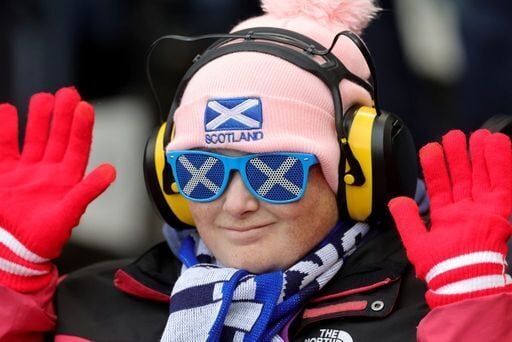 One Scotland fans showed they are truly dressed for the occasion.