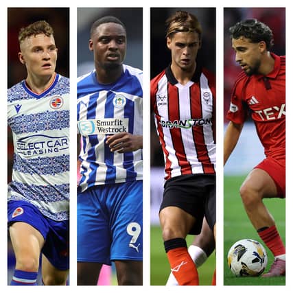 From right to left: Mark O'Mahony, Christian Saydee, Ryley Towler and Adil Aouchiche have all moved elsewhere after Pompey stays last term