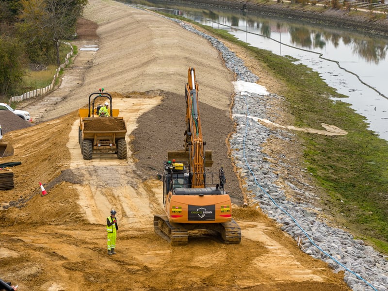 Sea defences at Ports Creek. Picture: Marcin Jedrysiak