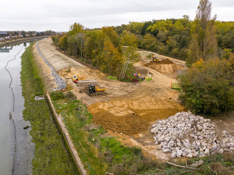 Sea defences at Ports Creek. Picture: Marcin Jedrysiak