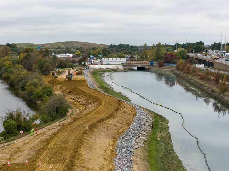 Sea defences at Ports Creek. Picture: Marcin Jedrysiak