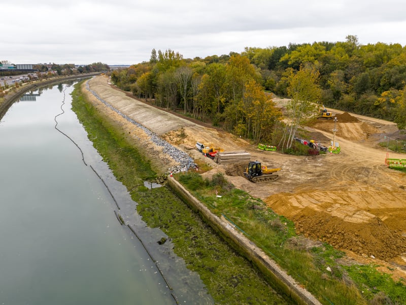 Sea defences at Ports Creek. Picture: Marcin Jedrysiak