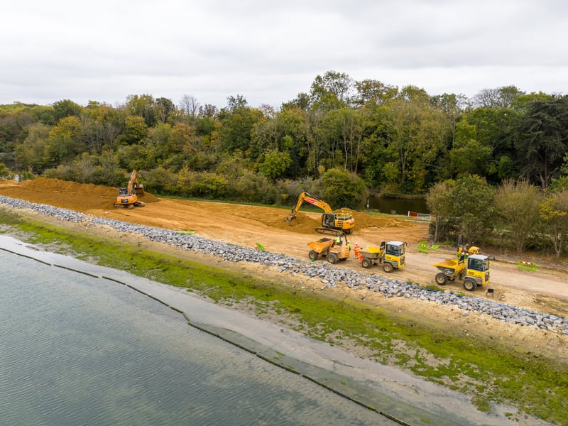 Sea defences at Ports Creek. Picture: Marcin Jedrysiak