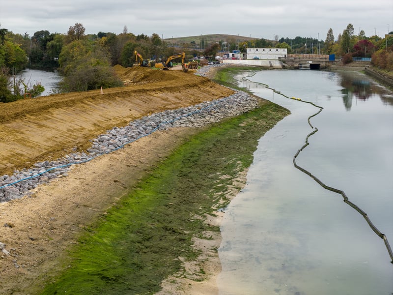 Sea defences at Ports Creek. Picture: Marcin Jedrysiak