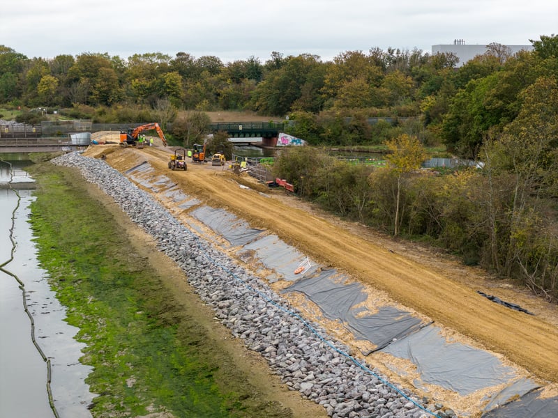 Sea defences at Ports Creek. Picture: Marcin Jedrysiak