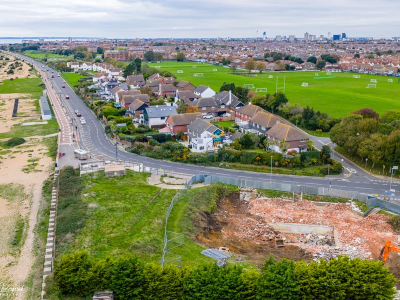The demolition of the former Eastney Pool site is almost complete with all of the structures now gone