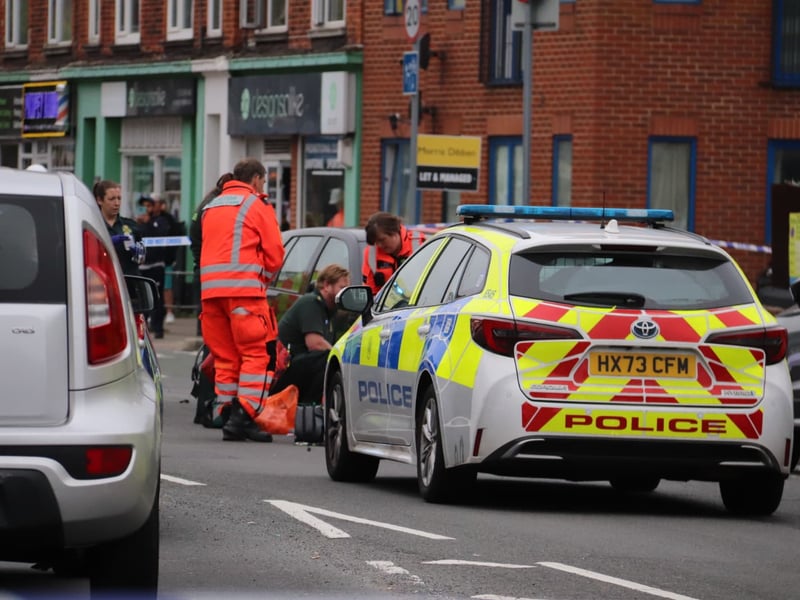 Police have cordoned off part of London Road, Hilsea, following a serious collision. 

Picture: Habibur Rahman