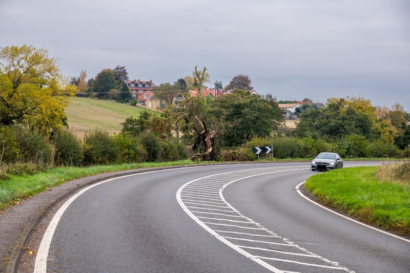 First pictures as man dies after Aston Martin collides with tree in A58 ...
