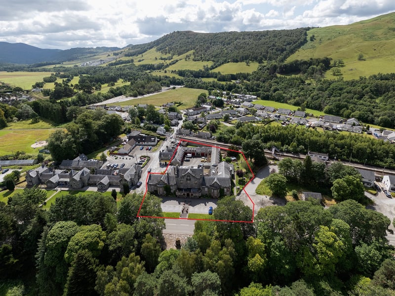 The hotel is set against a peaceful backdrop, while the wider area offers a beautiful blend of rivers, forests, glens and mountains - a great place for walkers