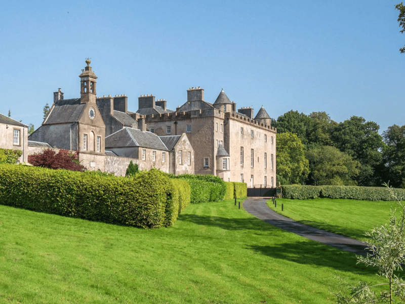 The first written records of Sundrum, which is in South Ayrshire, suggest that it was initially constructed in 1373. John Hamilton, a sugar merchant, purchased the estate in 1762 and in the 1790s he commenced a major programme of works, extending the castle to accommodate his growing family.
The East Wing, which is on the market with Savills, forms a major part of the B Listed Sundrum Castle. The total area of private garden, magical woodland and grounds equates to approximately 2.25 acres. It is on the market with Savills for offers over £800,000.