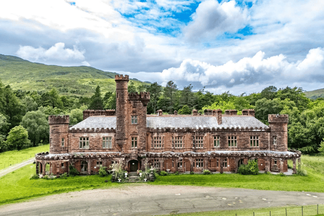 Kinloch Castle, on the eastern shore of the Isle of Rum, is an Edwardian mansion that was built as a private residence for Sir George Bullough. The castle is a Category A listed building and retains many of its original features, including elaborate wood panelling, stained glass, and a rare orchestrion.
Kinloch Castle is said to be a 'living museum', with all contents of the property included in the sale. The contents are a reflection of Sir George Bullough's global travels and lavish taste. Between 1892 and 1895, he amassed an eclectic collection of treasures, most of which remain in the castle today. It is on the market with Savills for offers from £750,000.
