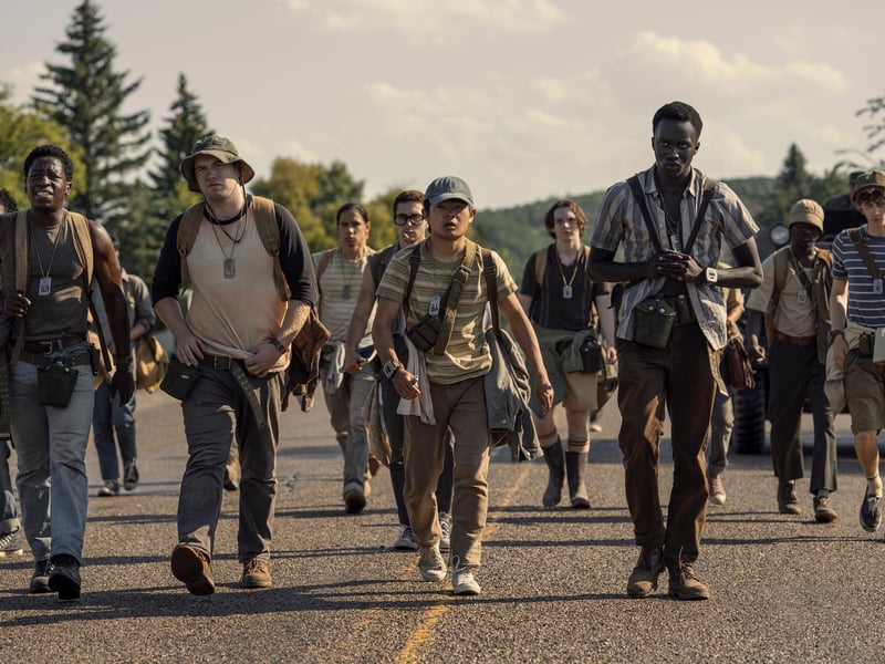 An upcoming film adaptation of a Stephen King novel. Set in a dystopian America, the story centres on a deadly annual competition called "The Long Walk" in which 100 teenage boys must walk continuously without stopping. If they drop below a certain speed or receive three warnings, they are executed. The last boy walking wins ultimate freedom and any wish he desires.