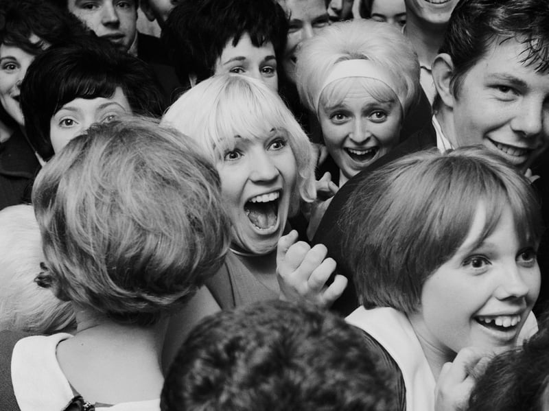 Excited fans at a Screaming Lord Sutch and the Savages music concert in July 1963