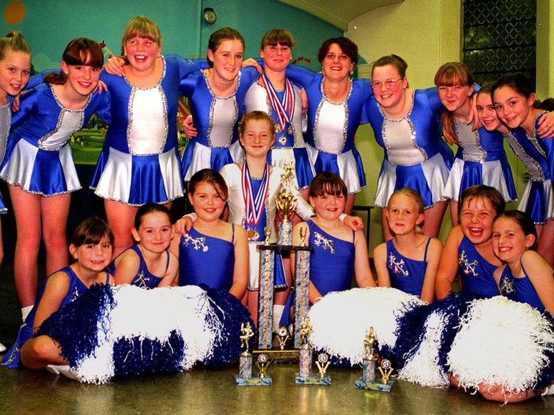 Members of the Lynbar Majorettes pictured in October 1997.