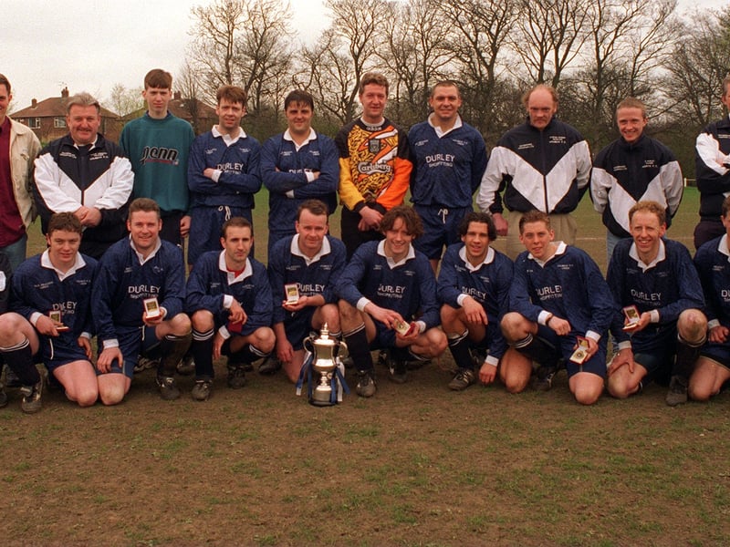 Holbeck in April 1997, winners of the Leeds Combination League Luty Cup