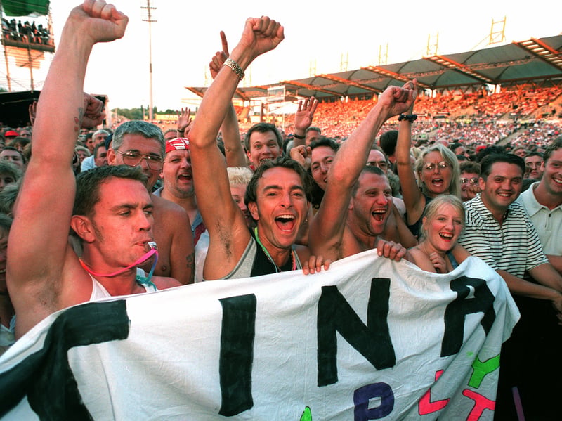 Delighted fans watch Tina Turner perform at Sheffield's Don Valley Arena in July 1996. More than a decade later, on May 5, 2009, the star was back in Sheffield, playing what would be her last ever concert.