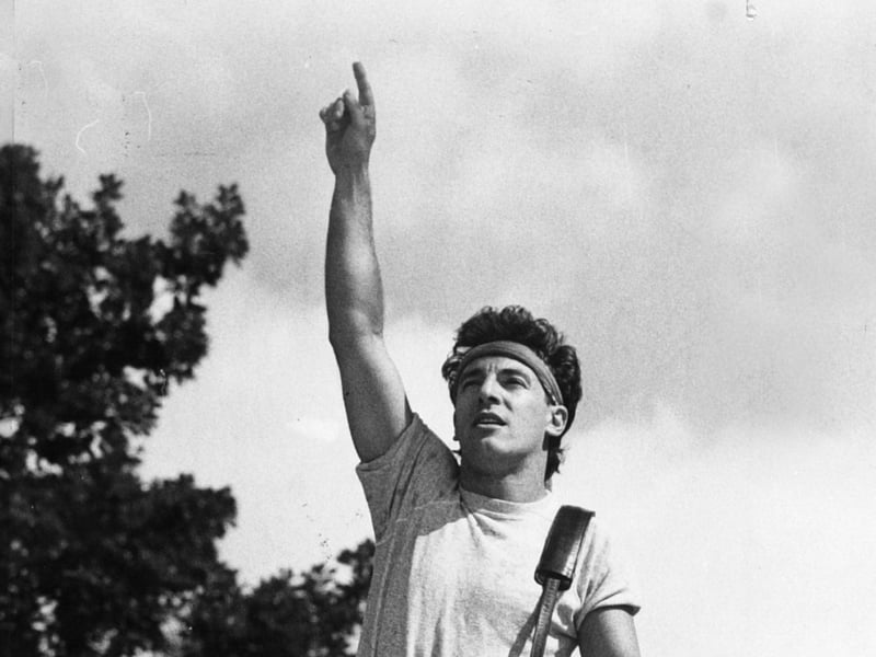 Bruce Springsteen in concert at Roundhay Park, Leeds, on July 7, 1985