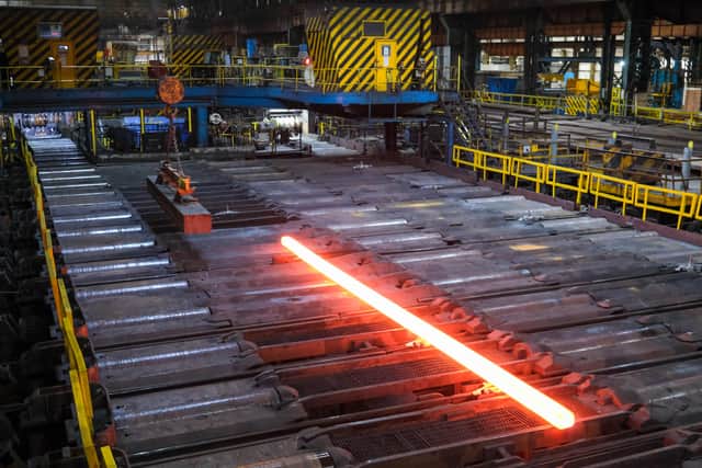 Hot metal at Speciality Steel UK in Stocksbridge.