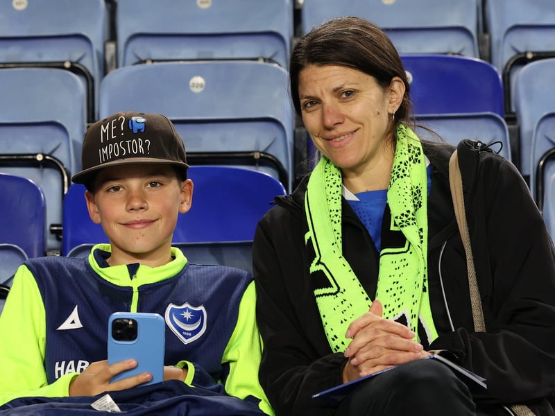 Two great supporters to be sat beside if the lights had went out at the King Power!