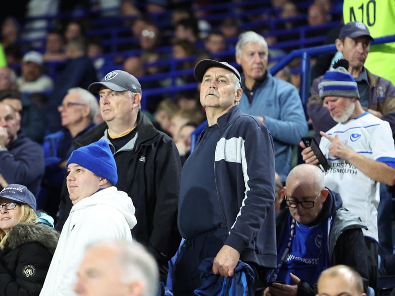 More than 3,000 Pompey fans made the trip to Leicester's King Power Stadium