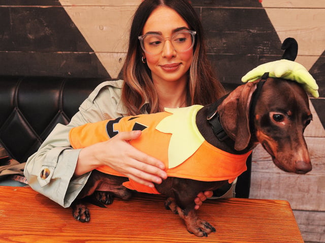 Alisha Greene relaxing with Arlo. 