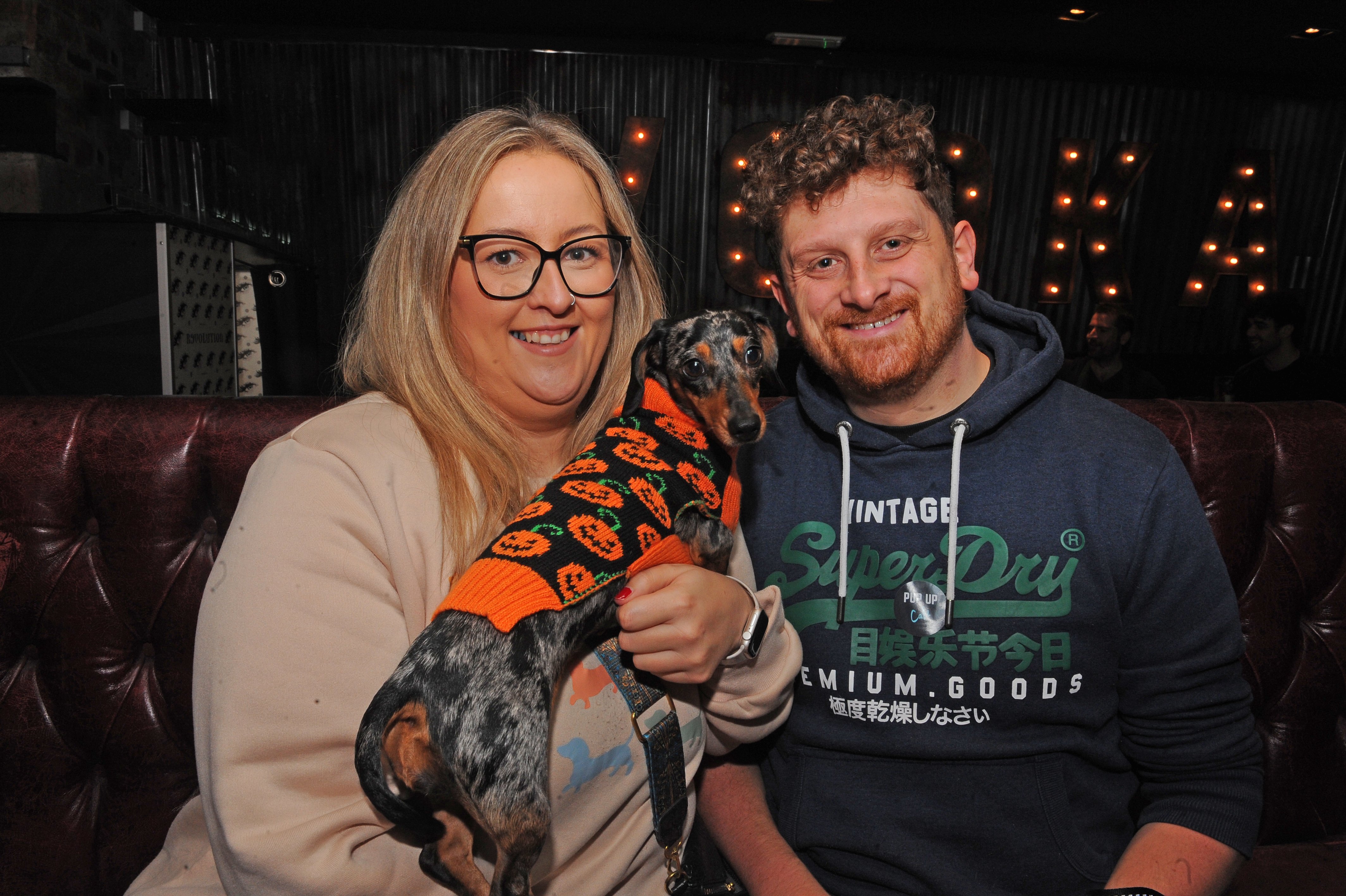 Lucy and Tom Lightowler of Ripon with Luna.
