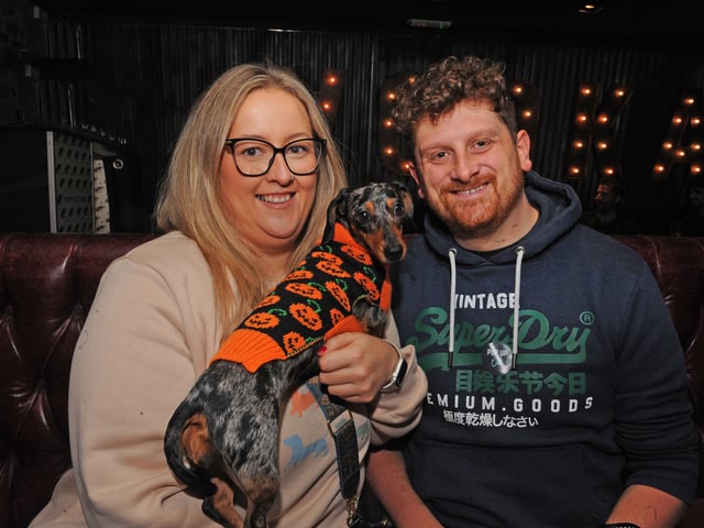 Lucy and Tom Lightowler of Ripon with Luna.