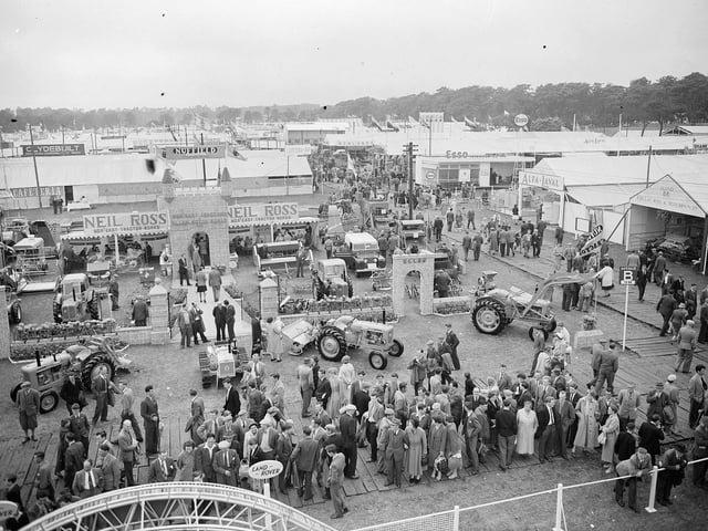 Royal Highland Show at its permanent site at Ingliston in 1964.