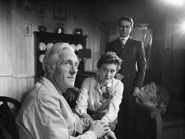 Wilfrid 'Steptoe and Son' Bramble in the London Club Theatre group's play 'Honour Bond' at Edinburgh's St Mary's Hall.