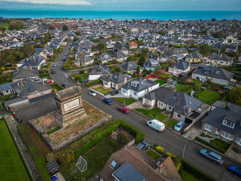 The marble tomb is just five minutes from Portobello