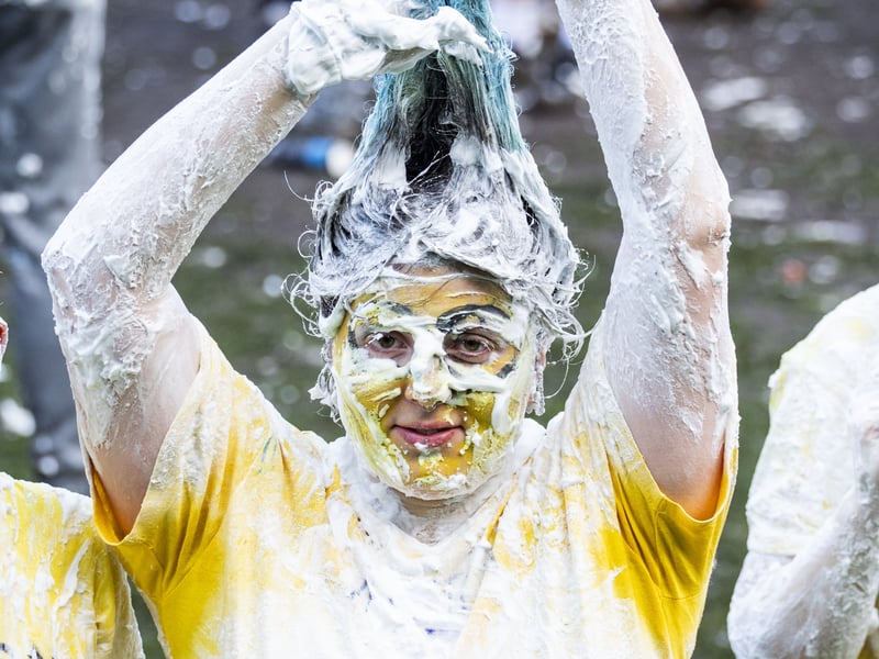 The tradition happens every year to welcome first year students 