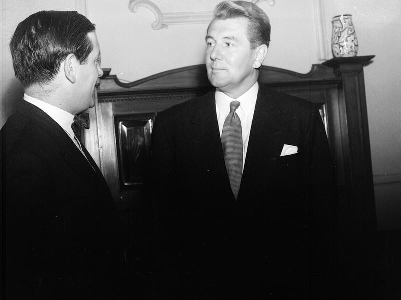 Actor Michael Redgrave at Edinburgh's Cameo Cinema.