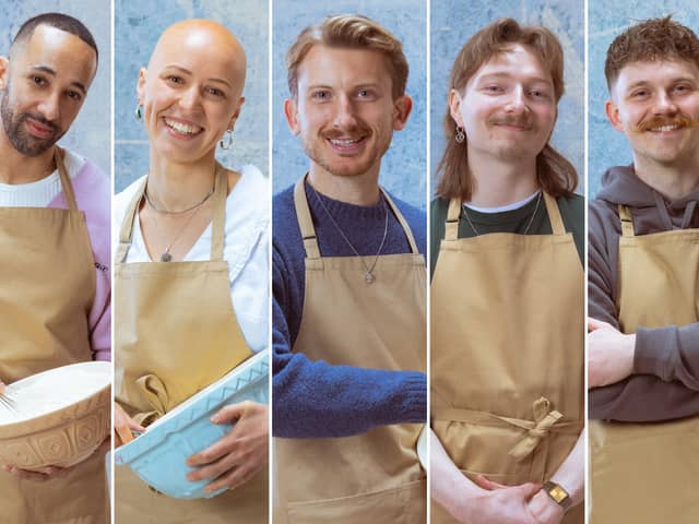 Aaron, Jasmine, Tom, Iain and Toby will fight to survive the Great British Bake Off quarterfinal this week. 