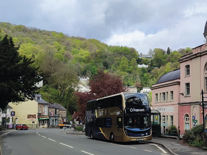 Towering Derbyshire countryside sits proudly as a gorgeous backdrop to Matlock Bath.