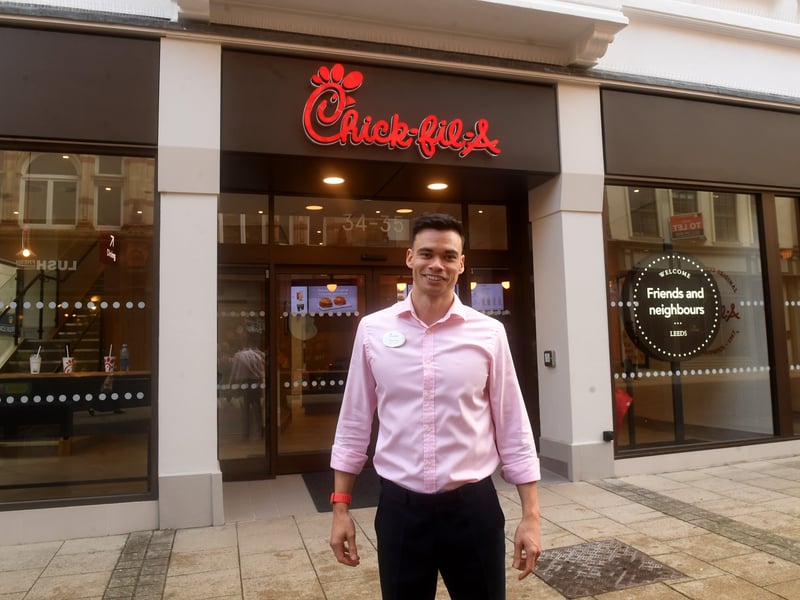 American chain Chick-fil-A opened its first restaurant in the UK in early 2025, and a Leeds site followed in October as part of its expansion.  Known for its hand-breaded chicken sandwiches and signature hand-squeezed lemonade, the Leeds site in Commercial Street is locally owned, with operator Mike Hoy at the helm. 
