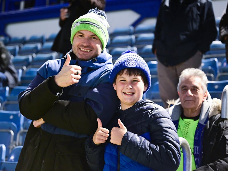 It was a night to wrap up warm for a visit to Fratton Park!