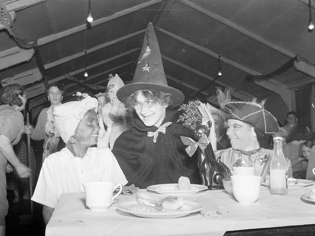A Halloween Party at Wester Hailes School in 1955.
