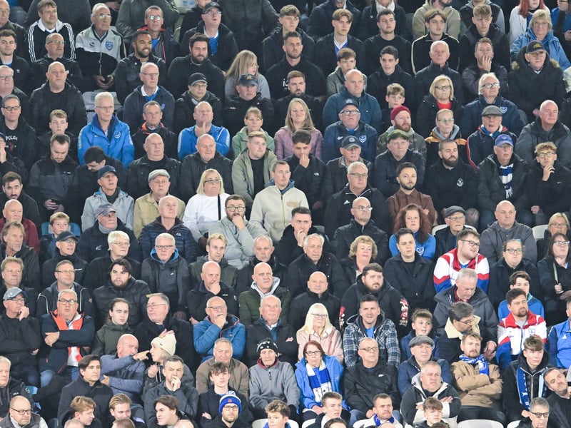 18,135 Pompey fans were packed into Fratton Park for Tuesday night's game