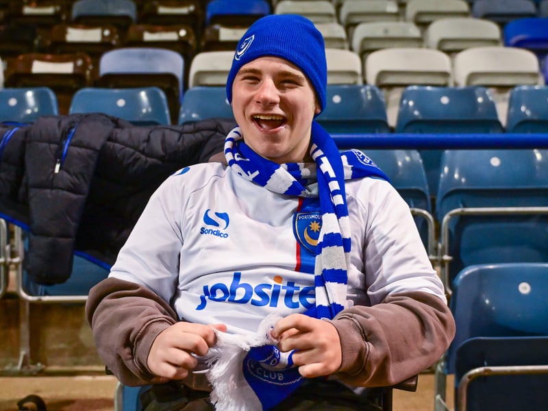 Excited to be at Fratton Park for another under the famous lights game