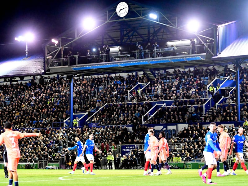 The Pompey v Coventry game had an attendance of 20.321.
