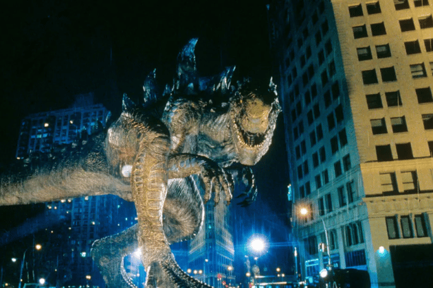 Roland Emmerich's blockbuster reboot of the monster icon was a critical disaster, failing to deliver on the scale and spectacle it promised. Critics and audiences largely rejected the film, but its tie-in soundtrack was another massive commercial success. It was loaded with radio-ready alternative rock and electronic tracks, including standout collaborations and new tracks from bands like Green Day, The Wallflowers, and Rage Against the Machine.